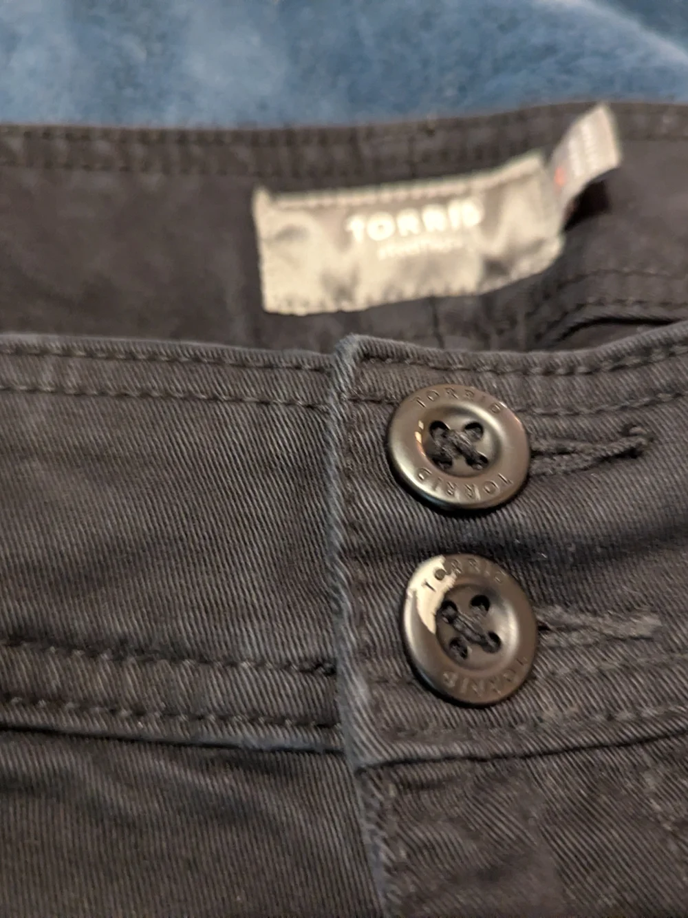 torrid Black High-Rise Button-Front Shorts - Picture 3 of 5